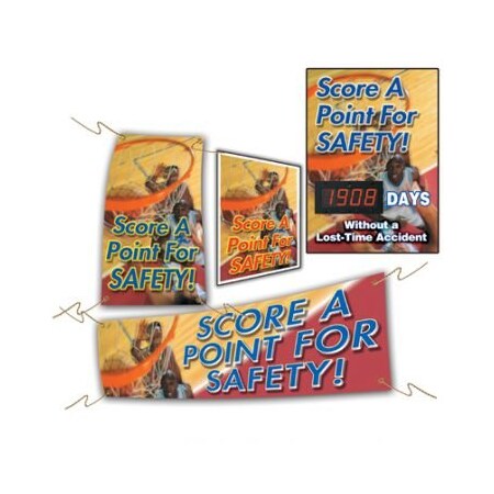 Accuform SAFETY CAMPAIGN KITS SCORE A POINT FOR MSK422 MSK422